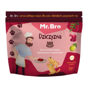 Mr. Bro Monoproteinowa Sucha Karma Dla Psów Dorosłych Z Dziczyzną 3kg