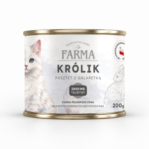 Farma Królik – karma mokra dla kota, 200 g