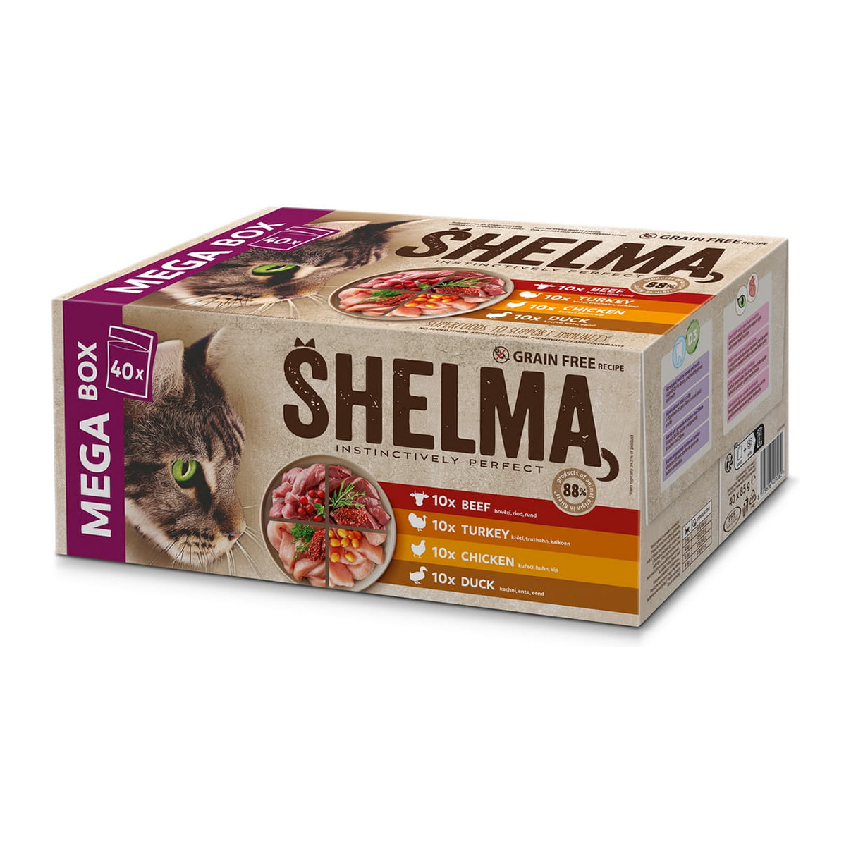 SHELMA saszetki kot NMP GF mix 40x85g