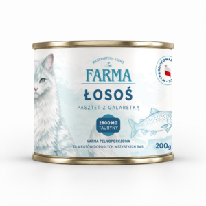 Farma Łosoś – karma mokra dla kota, 200 g