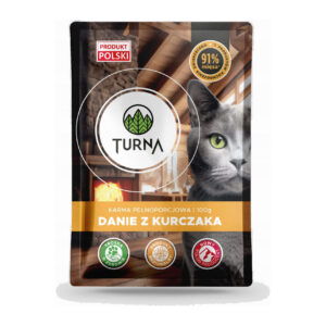 Karma mokra TURNA danie z kurczaka dla kota saszetka 100 g