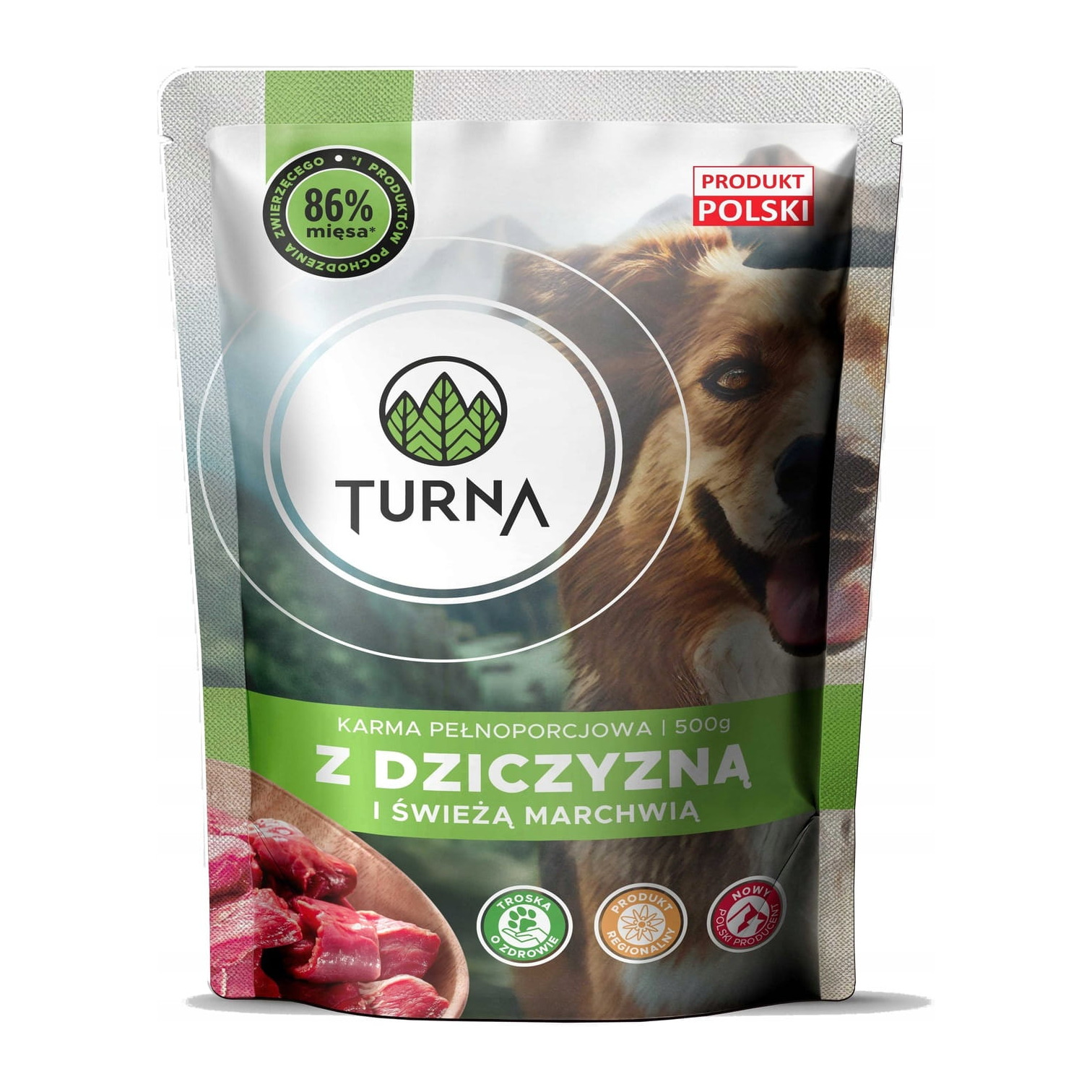 Karma dla psa TURNA saszetka 500g dziczyzna