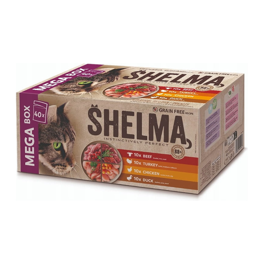 SHELMA saszetki kot NMP GF mix 40x85g