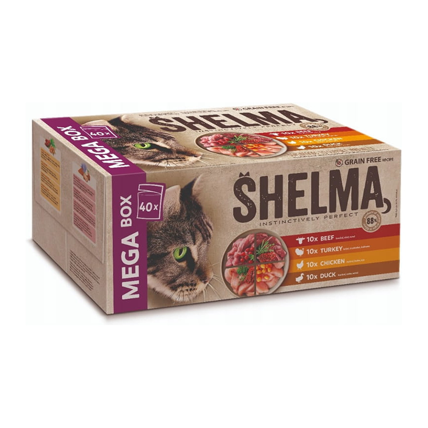 SHELMA saszetki kot NMP GF mix 40x85g