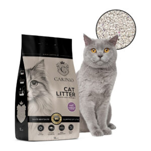 Żwirek bentonitowy Carinio Lavender 5l