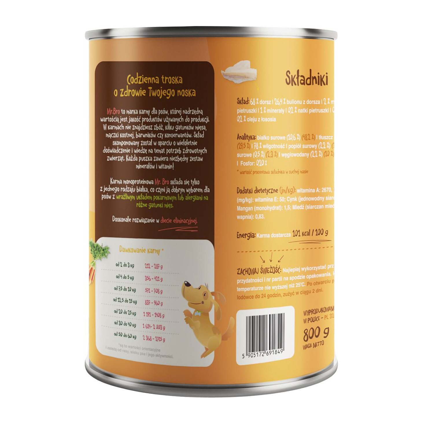 Mr. Bro Dorsz z marchewką 400g