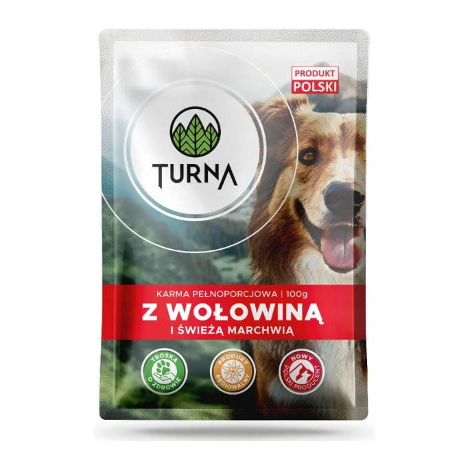 Karma dla psa TURNA saszetka 100g wołowina
