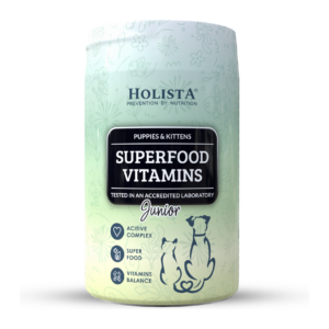 Holista Superfood Vitamins Junior – witaminy dla szczeniąt i kociąt, 200 g