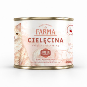Farma Cielęcina – karma mokra dla kota, 200 g